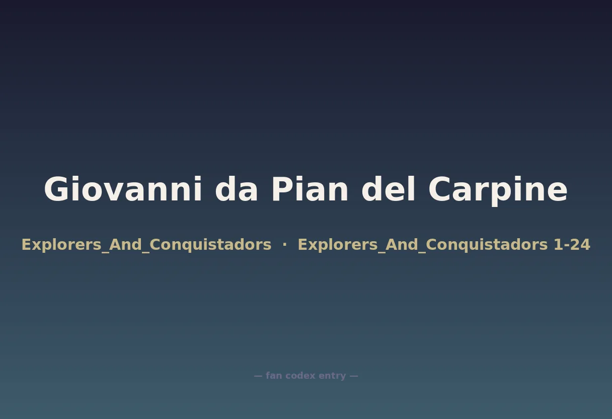 Giovanni da Pian del Carpine